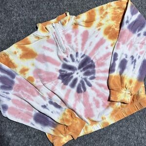 art class Tie-Dye Sweatshirt - Yellow, Purple, Pink